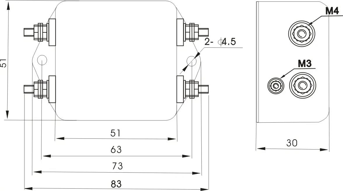 DBA4 Bolt Overall Dimension(±1mm)